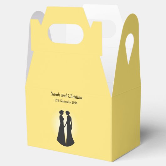 Twee bruidjes bedankdoosjes (Geopend)