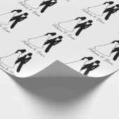 Twee bruidjes cadeaupapier (Hoek)