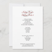 Twee bruidjes in het bruidsgordijn kaart (Achterkant)