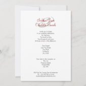 Twee bruidjes in het bruidsgordijn kaart (Achterkant)