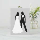 Twee bruidjes kaart (Staand voorkant)