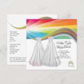 Twee bruidjes kaart (Voorkant / Achterkant)