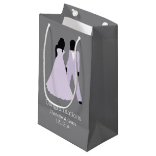 Twee bruidjes klein cadeauzakje
