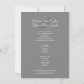 Twee bruidjes (Lila en grijs) Kaart (Achterkant)