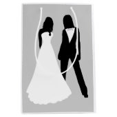 Twee bruidjes medium cadeauzakje (Voorkant)