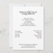 Twee bruidjes op het huwelijk met lesbiennes kaart (Achterkant)