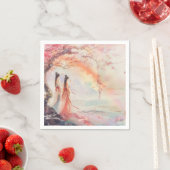 Twee bruidjes servet (Insitu)