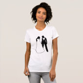 Twee bruidjes t-shirt (Voorkant volledig)