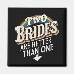 Twee bruidjes zijn beter dan één lesbische bruilof magneet