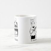 Twee bruiloft-geprezen Cartoons. Koffiemok (Center)