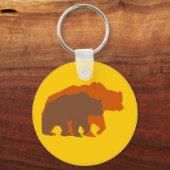 Twee bruine Beren Sleutelhanger (Voorkant)