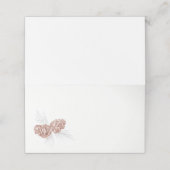 Twee bruine dennen kegels tekenen kunst plaats kaa plaatskaartje (Buitenkant ongevouwen)