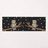 Twee bruine eigenaars op Branch Blue Ketting Star Yogamat (Voorkant (horizontaal))