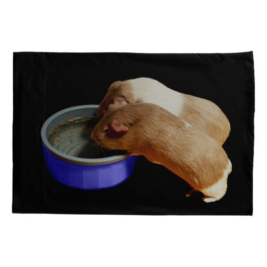 twee bruine en witte parelhoenders, kussensloop (Achterkant)