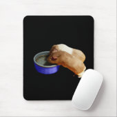 twee bruine en witte parelhoenders, muismat (Met muis)