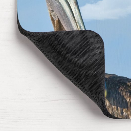 Twee bruine Pelicans Mousepad Muismat (Hoek)
