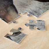 Twee bruine wilde paarden legpuzzel (Zijkant)