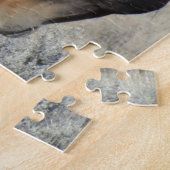 Twee bruine wilde paarden legpuzzel (Zijkant)