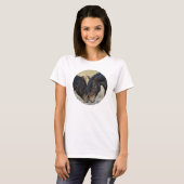 Twee bruine wilde paarden t-shirt (Voorkant volledig)