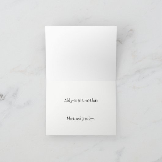 Twee Bucks en Bomen in Snowy Forest Kerstmis Feestdagen Kaart (Binnen)