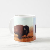 Twee buffelschilderijen koffiemok (Voorkant links)