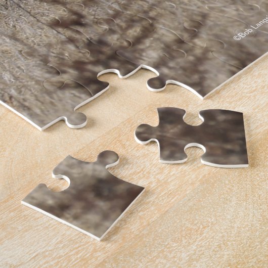 Twee buikpaarden die samen lopen legpuzzel (Zijkant)