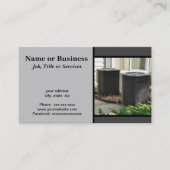 Twee buiten centrale airconditioner units bedrijf visitekaartje (Voorkant)