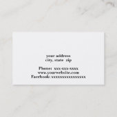 Twee buiten centrale airconditioners visitekaartje (Achterkant)