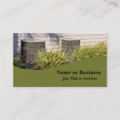 Twee buiten centrale airconditioners visitekaartje (Voorkant)