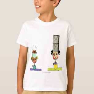 Twee buitengekapte Domino-hoofden T-shirt