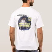 Twee Bulldog Merknaam GEEN NIEUWE TRICKS T-shirt (Achterkant)