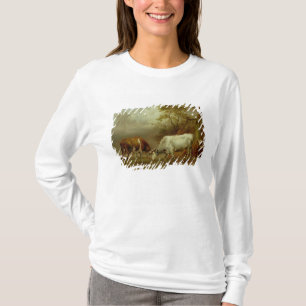 Twee bullen met vergrendelde paarden, 1653 t-shirt