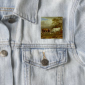 Twee bullen met vergrendelde paarden, 1653 vierkante button 5,1 cm (In situ)
