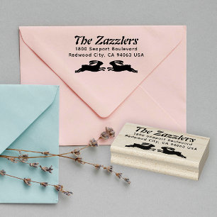 Twee bundels naam en keeradres rubberen stempel