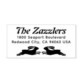 Twee bundels naam en keeradres rubberen stempel (Afrduk)