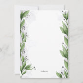 Twee Bunnies Baby shower Kaart (Achterkant)