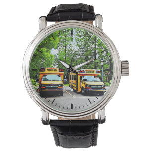 Twee Bussen van de School Horloge