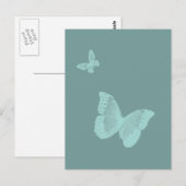 Twee Butterflies Briefkaart (Voorkant / Achterkant)