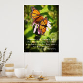 Twee Butterflies Citaat Poster (Keuken)
