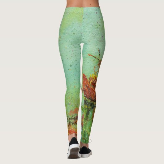"Twee Butterflies" Leggings (Achterkant)