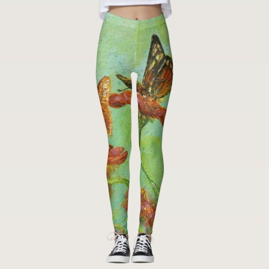 "Twee Butterflies" Leggings (Voorkant)