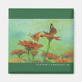 "Twee Butterflies" Magneet (Voorkant)