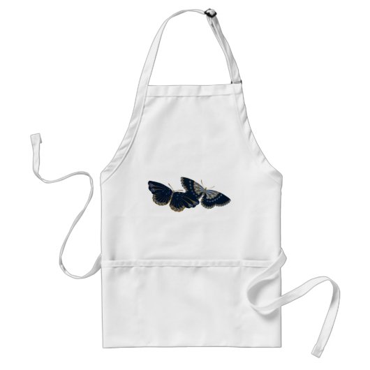 Twee Butterflies Standaard Schort (Voorkant)