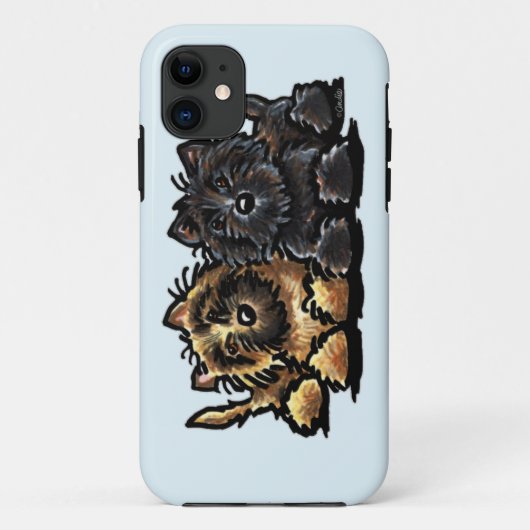 Twee Cairn Terriers Case-Mate iPhone Case (Achterkant)