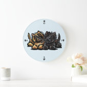 Twee Cairn Terriers Grote Klok (Huis)