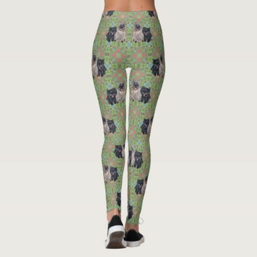 Twee Cairn Terriers Leggings (Achterkant)