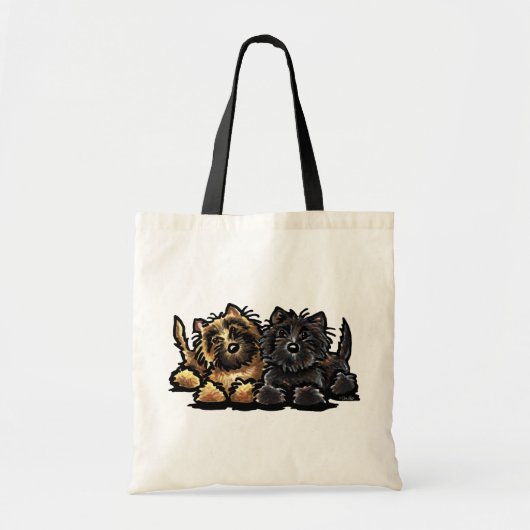 Twee Cairn Terriers Tote Bag (Voorkant)
