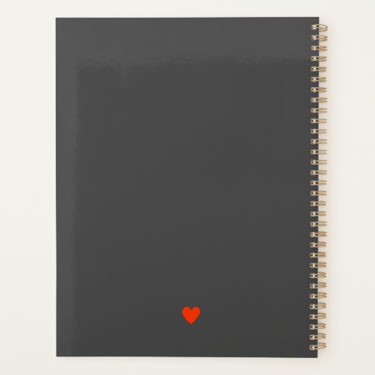 Twee cartoon beren knuffelen. planner (Achterkant)