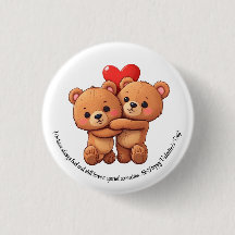 Twee cartoon beren knuffelen.