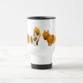 Twee Cartoon Ponies Commuter Mok (Center)